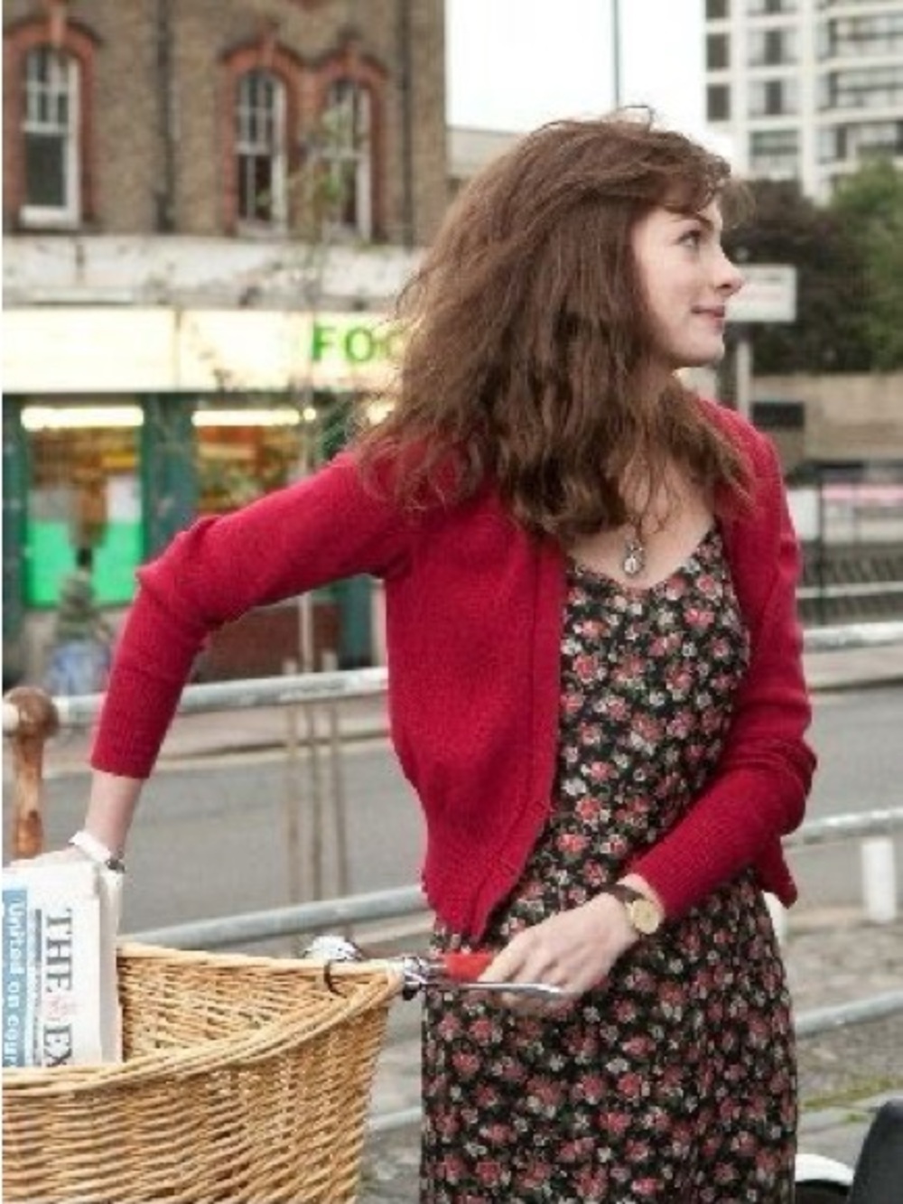 Boxy Raspberry Round-Neck Cardigan - Picture 8 of 10